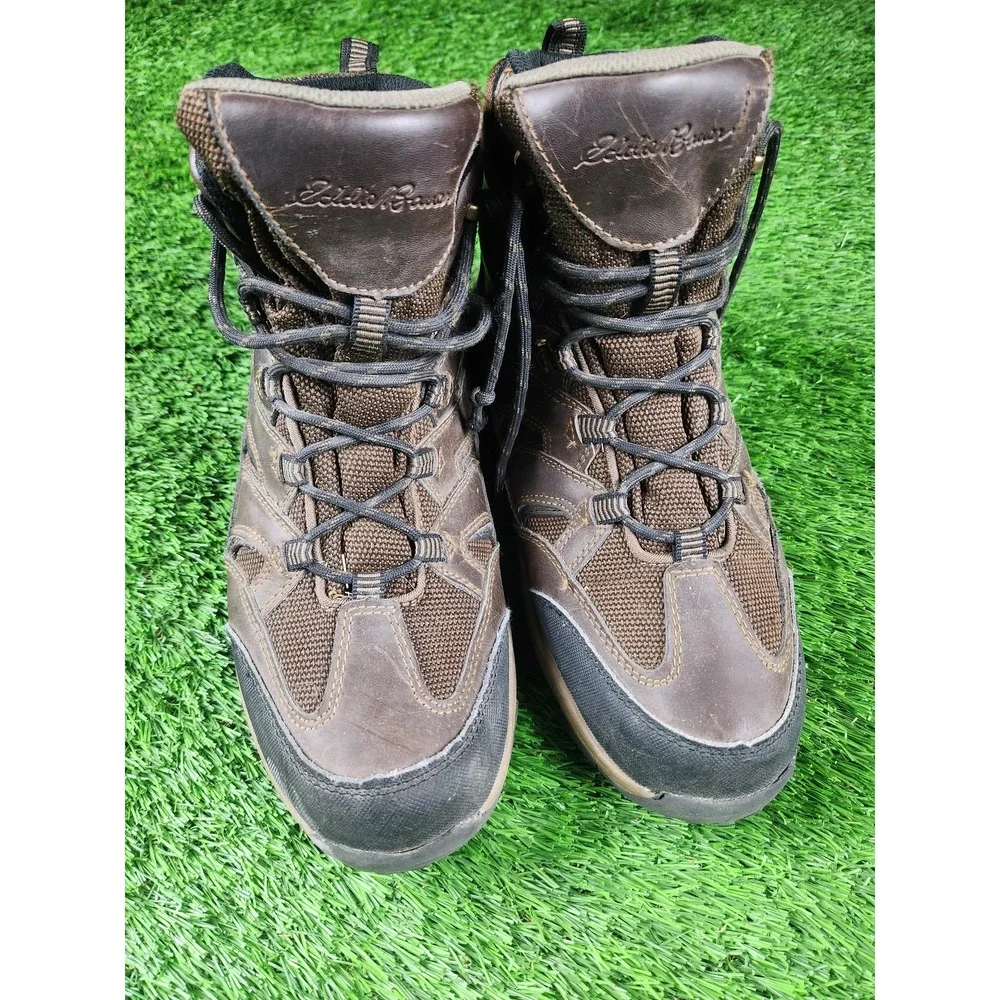 Eddie Bauer Snow Boots Mens Size 10.5 Brown Fairmont Waterproof‎ Hiking Ankle